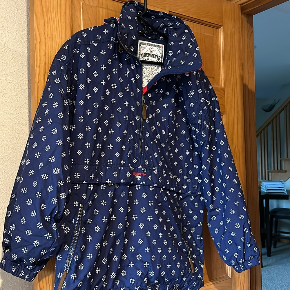 Obermeyer Noah Navy 1/2 Zip Ski Jacket Size Medium
